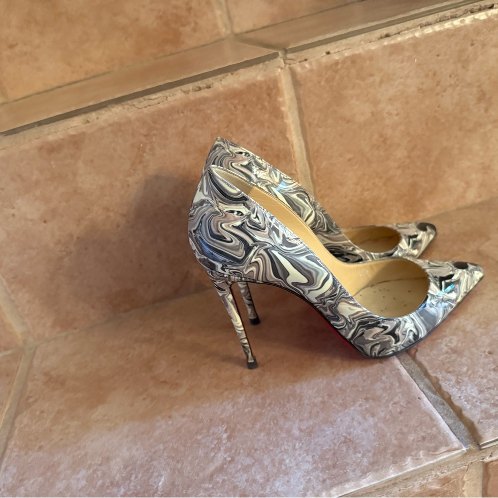 Louboutin Marble Pattern Stiletto Heels